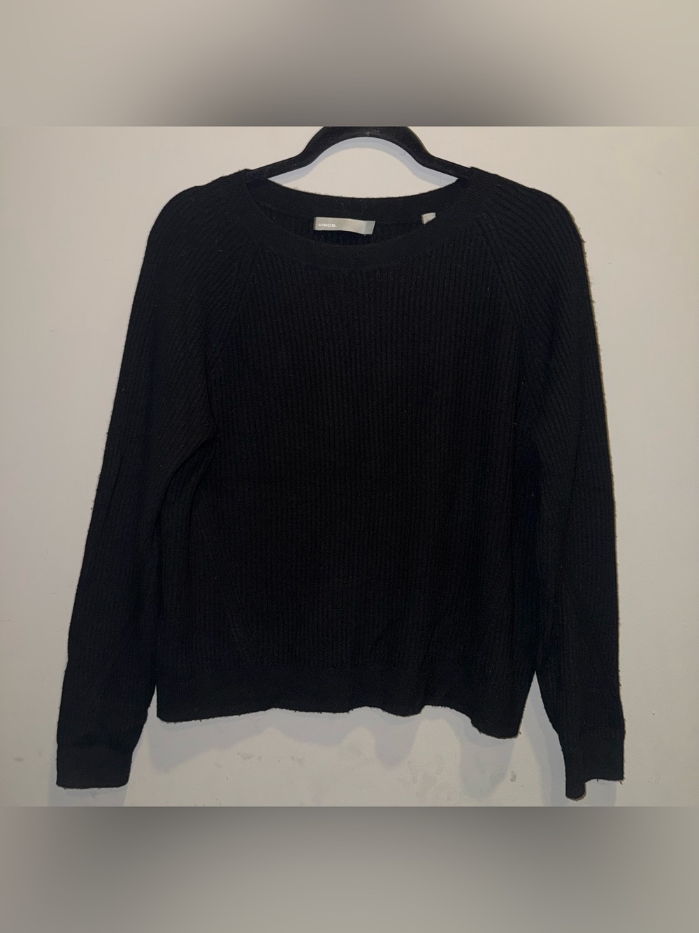 Vince Black Crewneck Sweater for Women